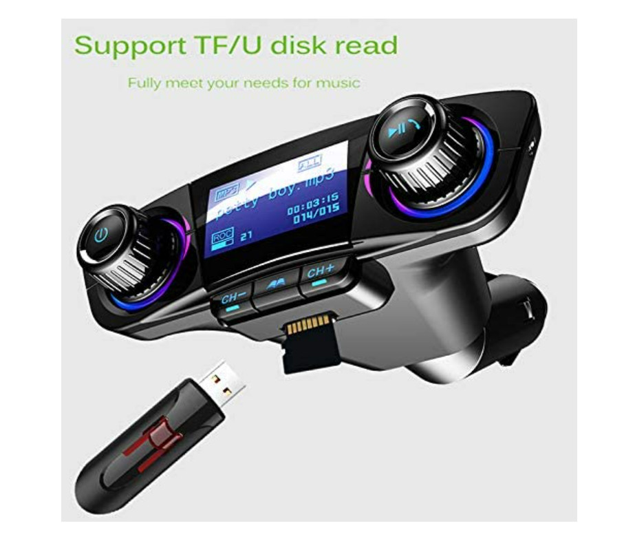 Radio Para Carro Carros Audio Autos Coche Bluetooth USB FM Transmisor para Auto