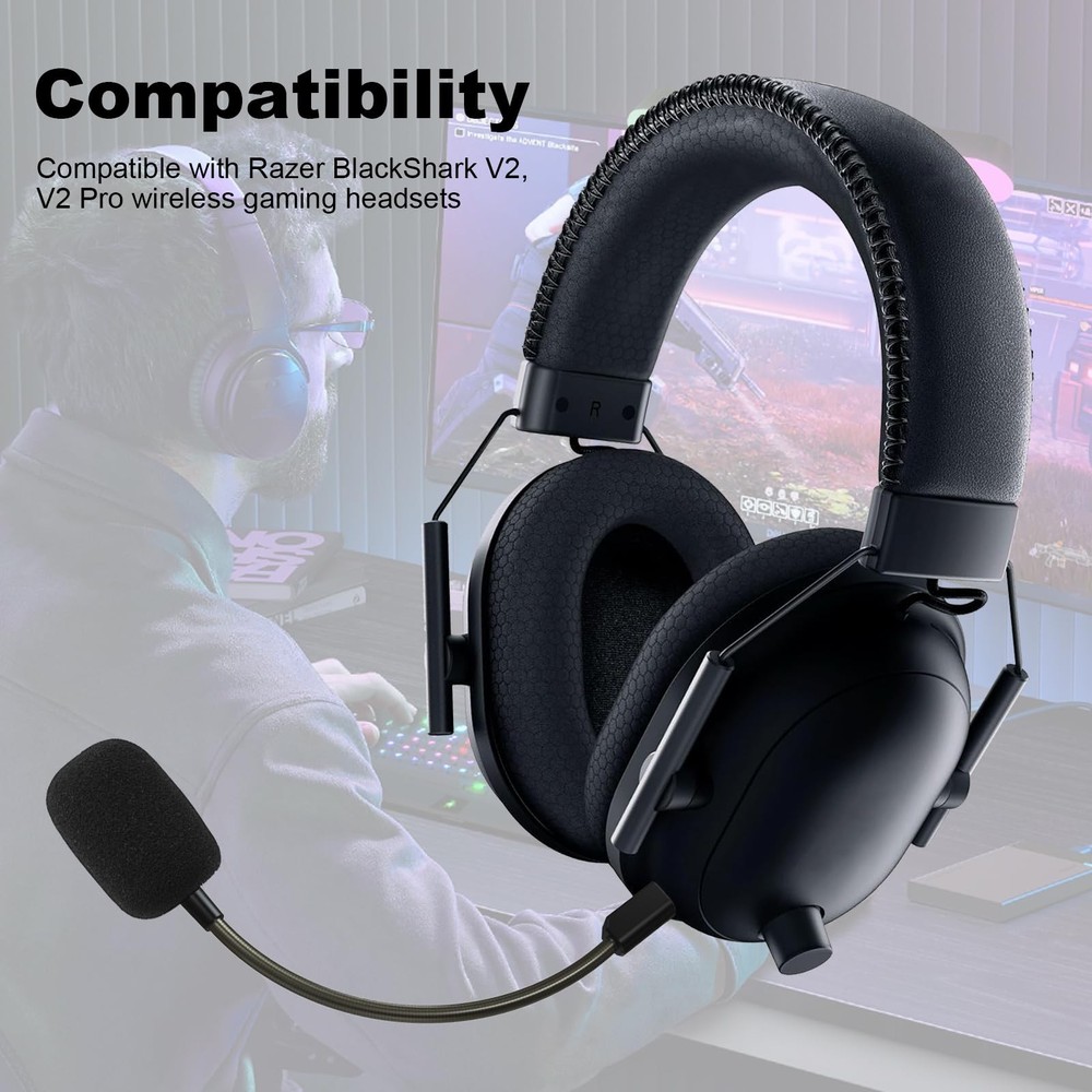Replacement Microphone Compatible with Razer BlackShark V2, BlackShark V2 Pro...