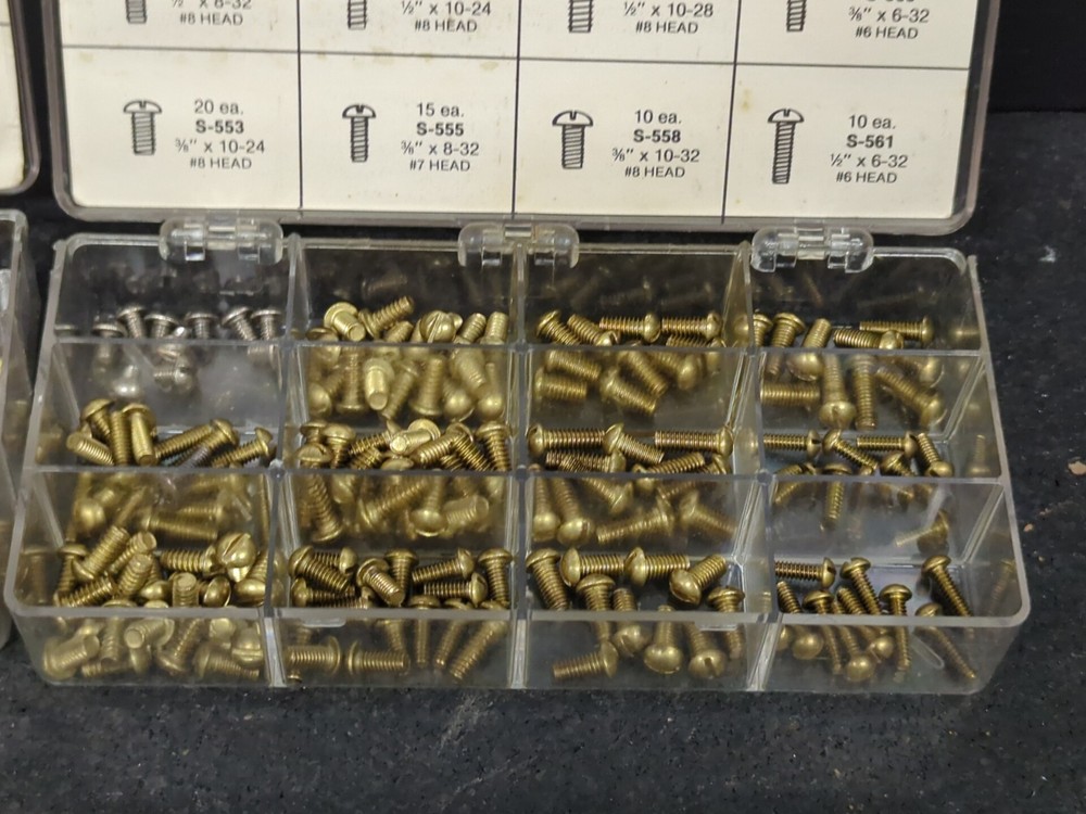 Bibb Screw Kit, Brass Assortment