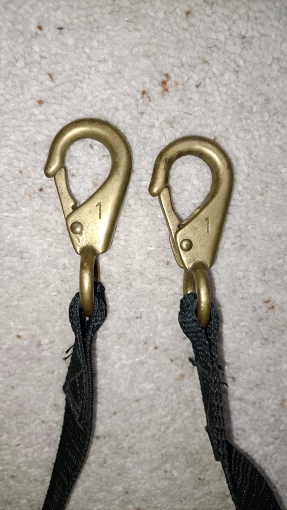 Military Strap With Brass Hooks