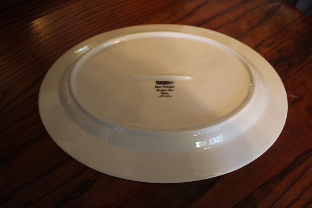 Sheffield Blue Whisper Fine China Medium Platter