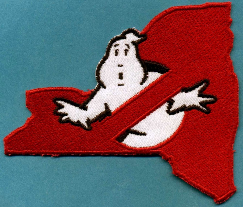 New York State - Ghostbusters No Ghost Embroidered Iron-On Patch