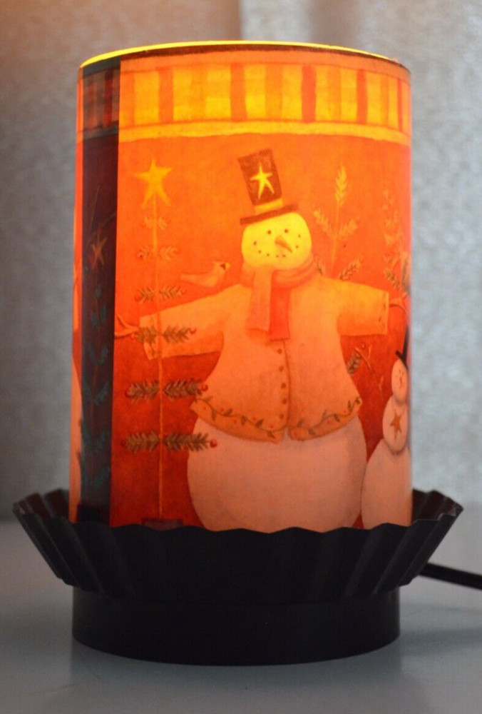 Snowman Luminary Electric Candle - tested