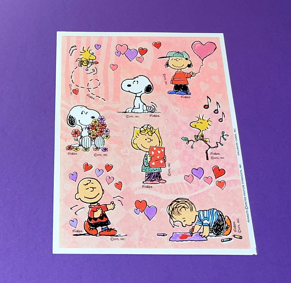 Vintage Hallmark Snoopy Peanuts Stickers