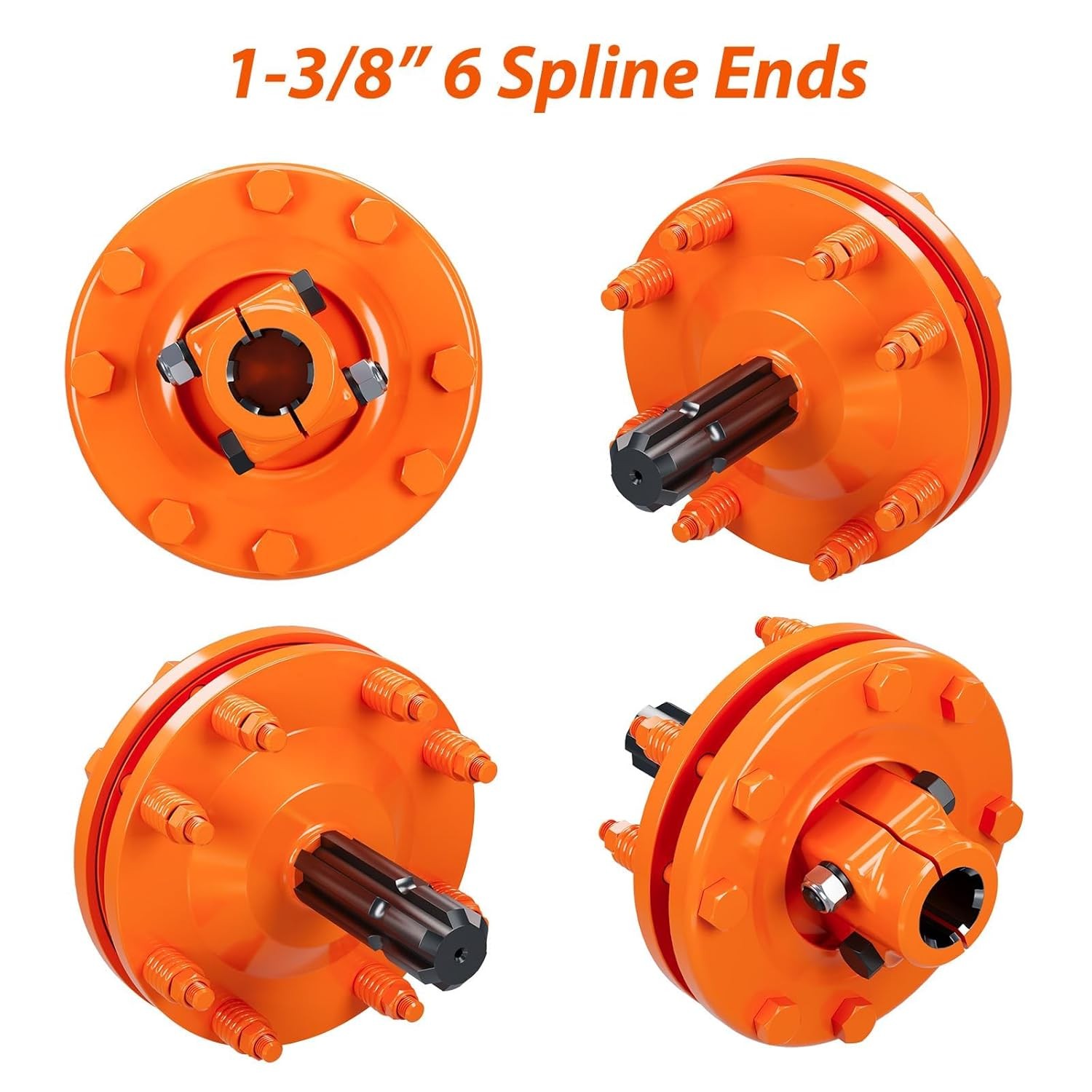 PTO Slip Clutch 1 3/8" 6 Spline Ends for PTO Slip Shafts Tractor PTO Slip Clutch