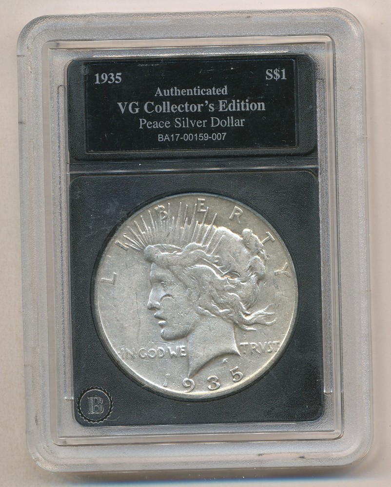 1935 S PEACE SILVER DOLLAR
