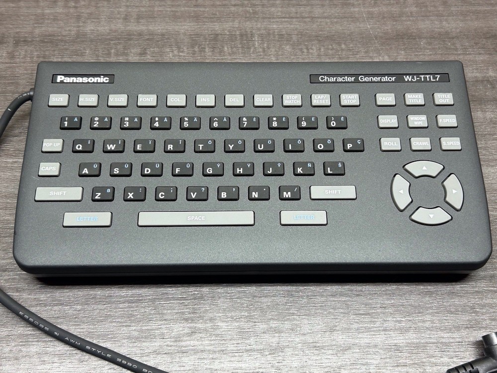 Panasonic Character Generator WJ-TTL7 #D684