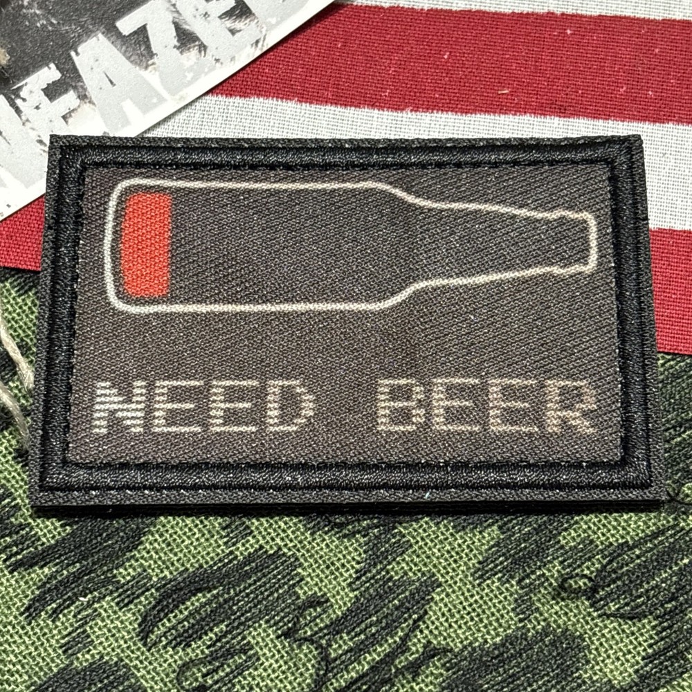 Need BEER Tactical Hook Loop Patch High Quality 2x3”