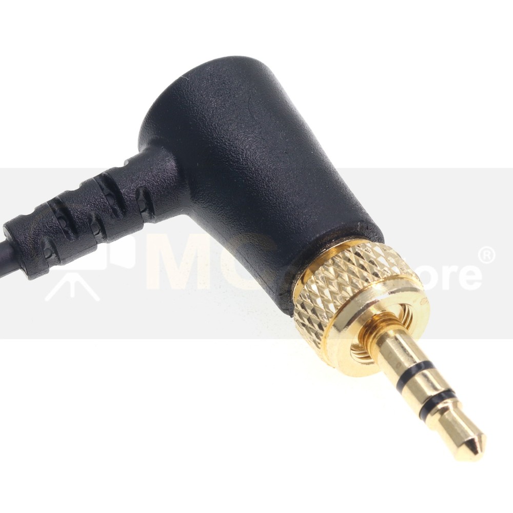 Locking 3.5 TRS Audio Cable for Sennheiser Mic Wireless Receiver Audio Recorder