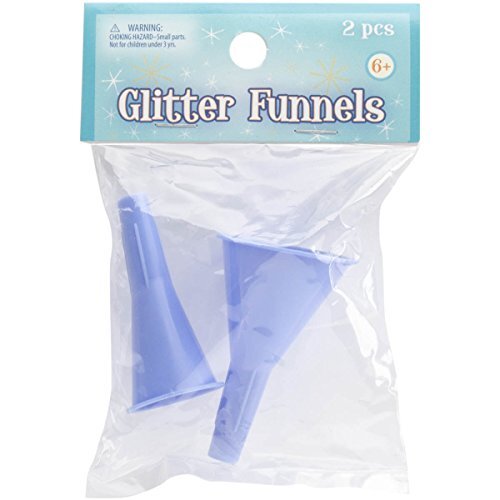 Sulyn Glitter Funnels, 2 Pack , Blue