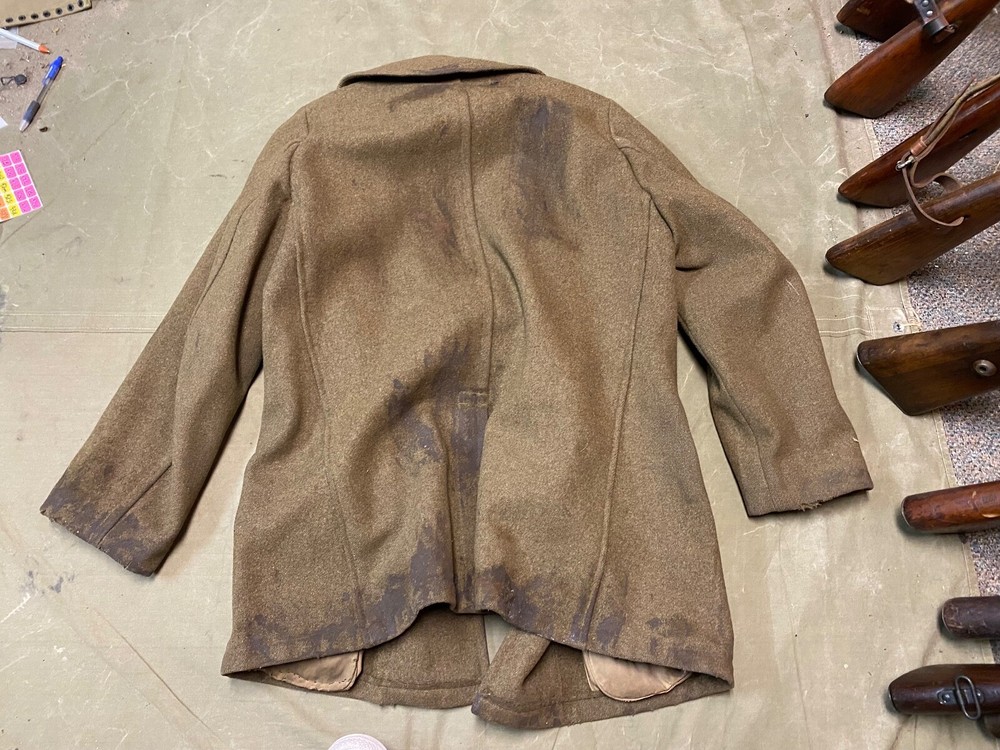 ORIGINAL WWII US ARMY WINTER M1938 "CUT DOWN" OVERCOAT COAT- MEDIUM/LARGE 42R