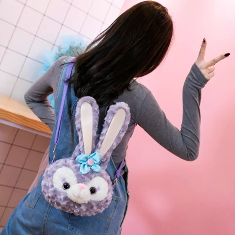 New Plush Stella Lou Rabbit head Bag Shoulder Bag Cases Wallets Coin Purses Bags