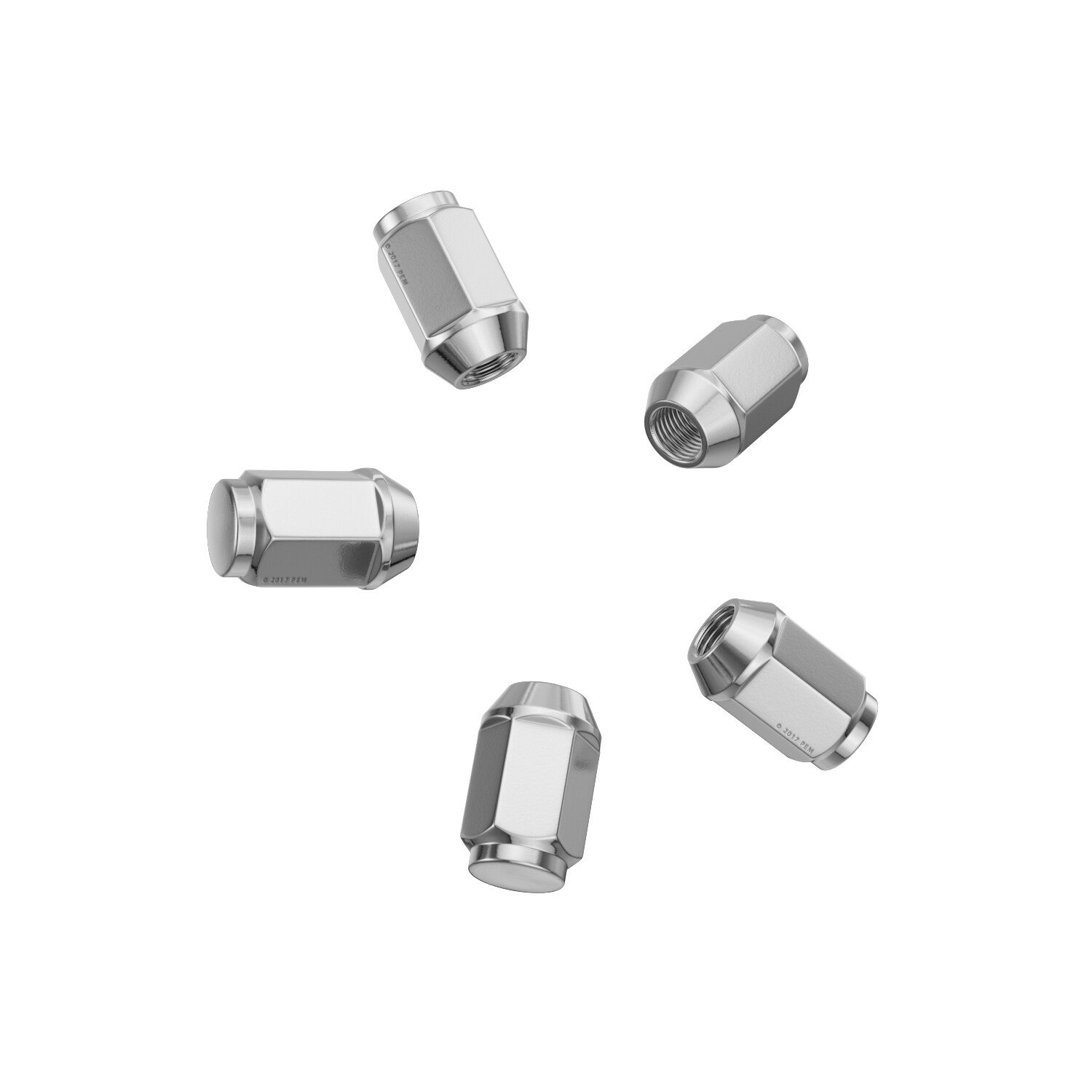 (20) 12x1.5 Bulge Chrome Lug Nuts (Cone Seat) for Acura Honda Mazda Toyota Lexus