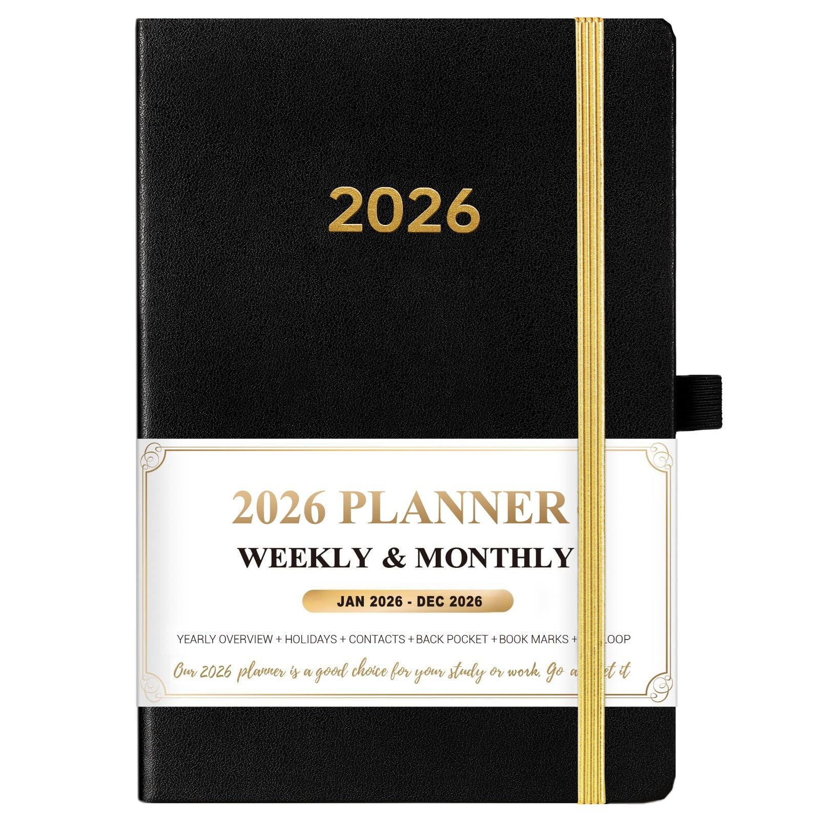 2026 Planner - Leather Planner 2026 Weekly and Monthly, Jan.2026 - Dec.2026, ...