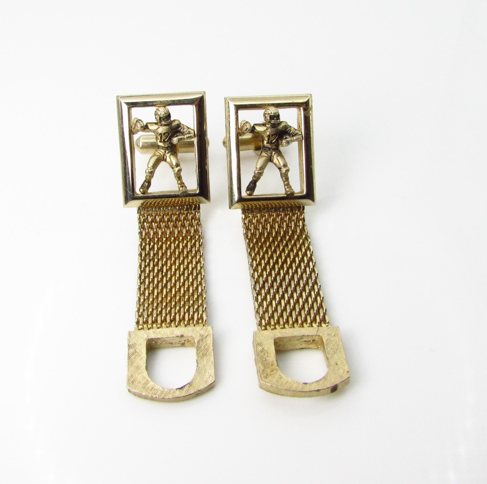 Wrap Cufflinks with #12 Quarterback by Swank
