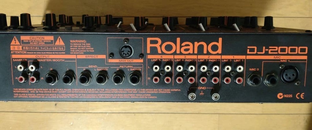 Roland DJ-2000 DJ Mixer Tested Working