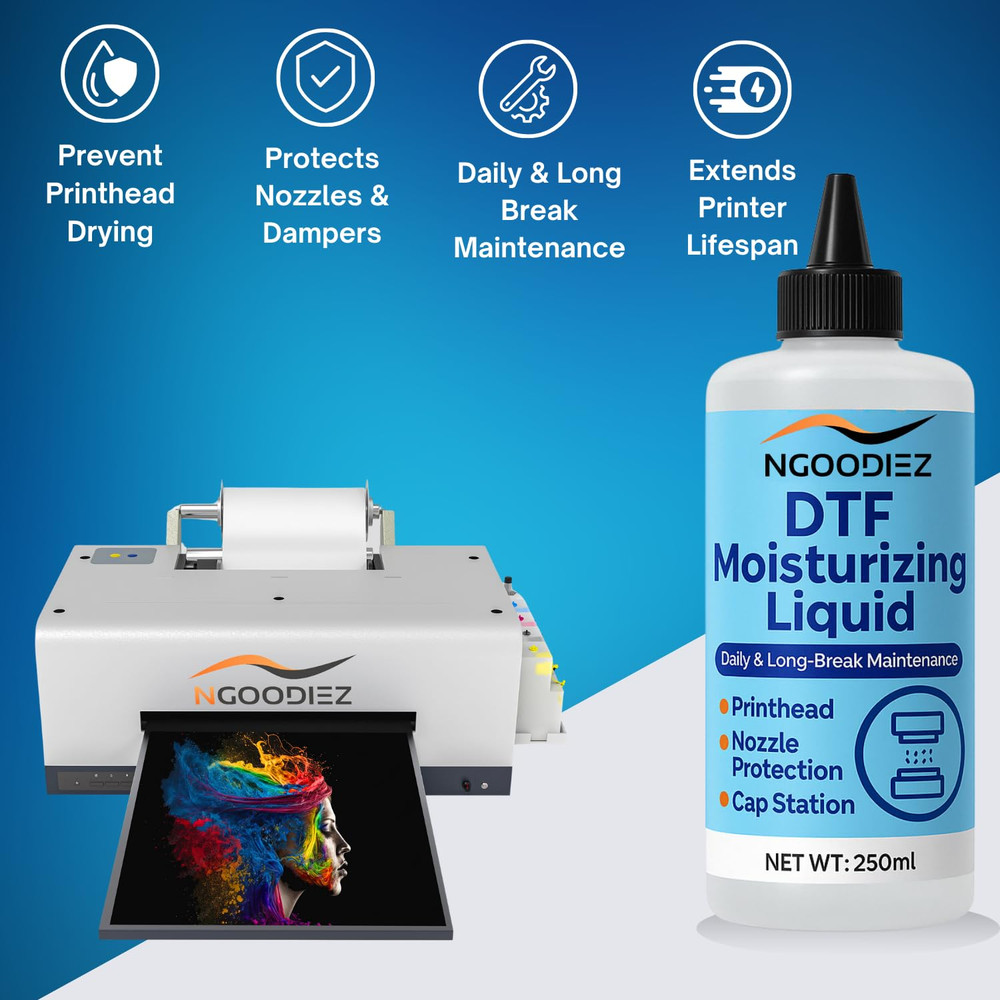 DTF Moisturizing Liquid 250Ml | DTF Moisturizer Solution for Printheads, Cap Sta