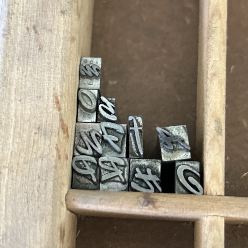 Letterpress Printer Type 24 Pt Font Print Type