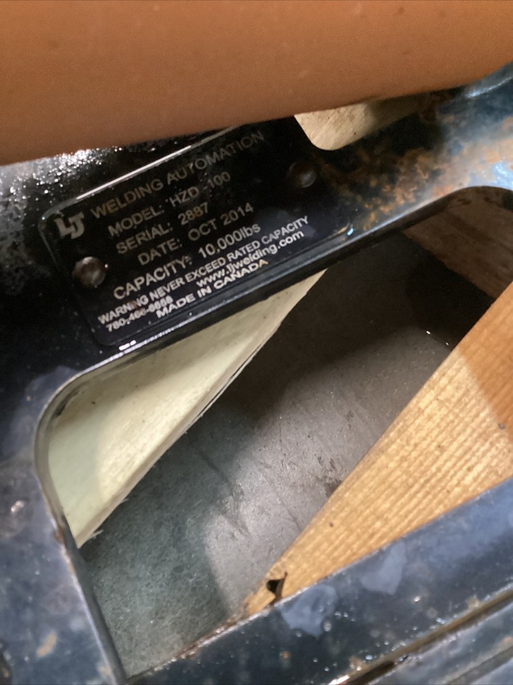 2 LJ WELDING AUTOMATION Model HZD-100 WELDING PIPE ROLLERS W/extra Brackets