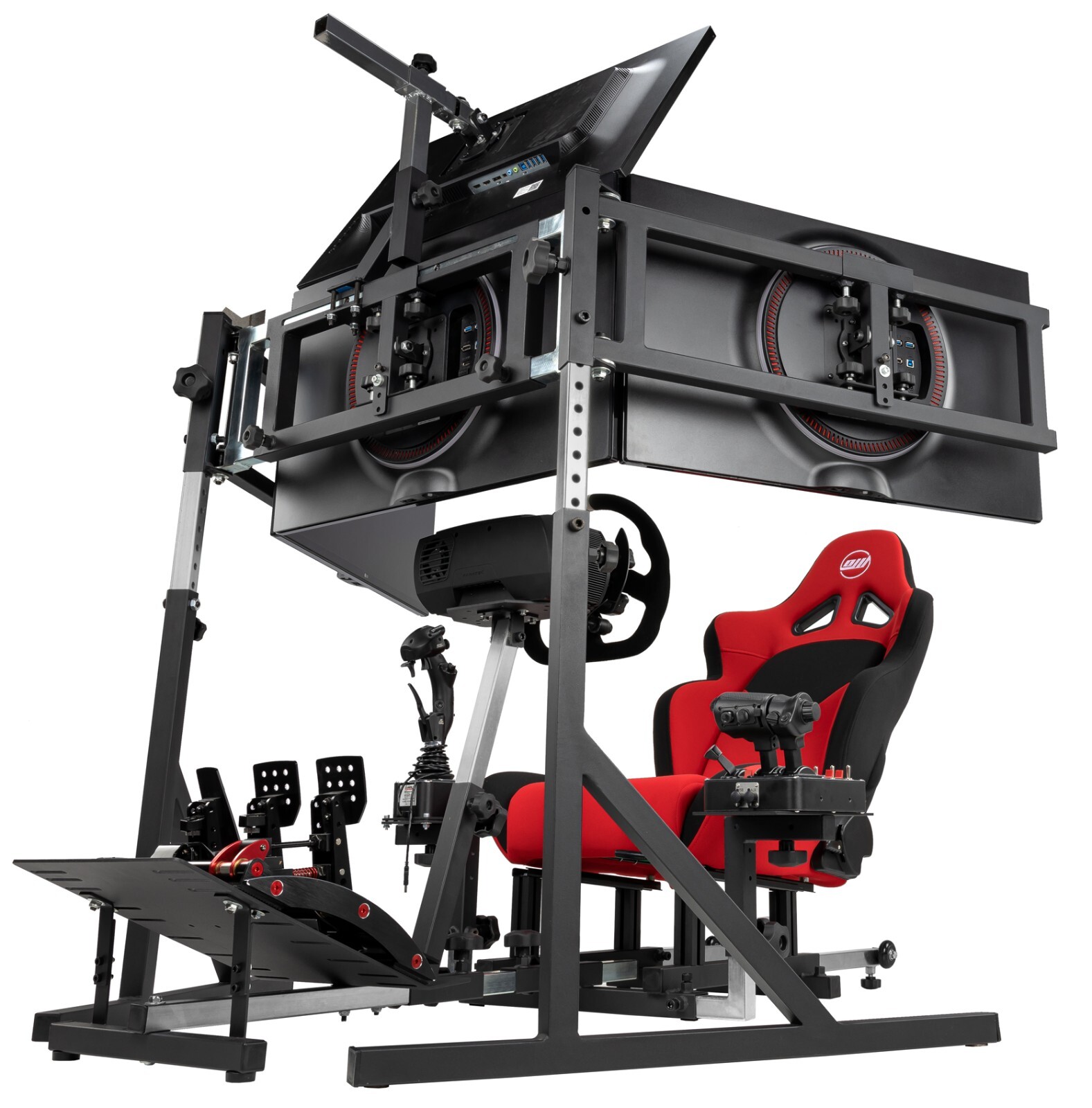 SimFab Monitor Mount Floor Stand for Racing And Flight Simulators