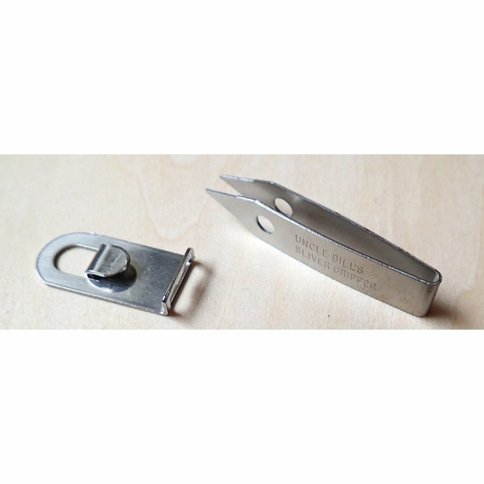 Uncle Bill's Sliver Gripper Tweezers Stainless Steel Keychain Survival ~ 3 Pack