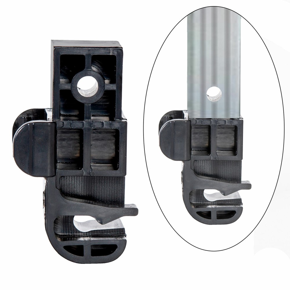 For 2 PACK Bimini Top Latch Black Plastic Pontoon Connector Bracket #002957