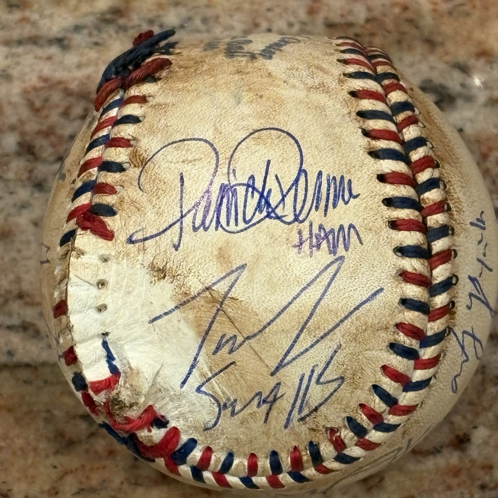 Sandlot Cast Signed Custom Baseball w/8 Signatures- Beckett W Holo