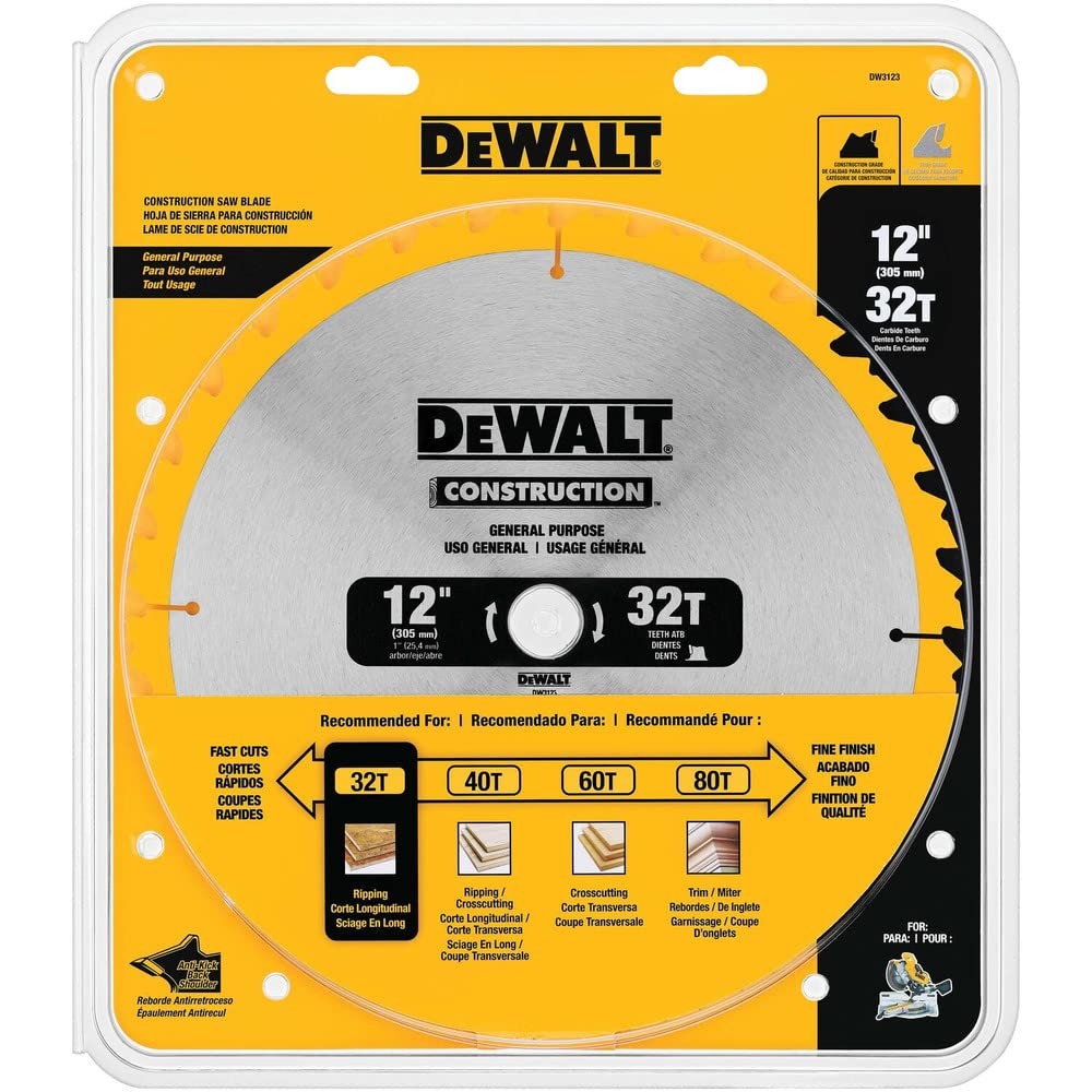 DEWALT DW3123 Miter Saw Blade