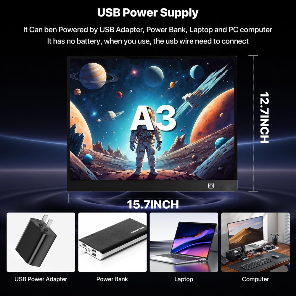 A4 LED Light Box for Tracing and Drawing - Ultra Thin Adjustable Light Table,...
