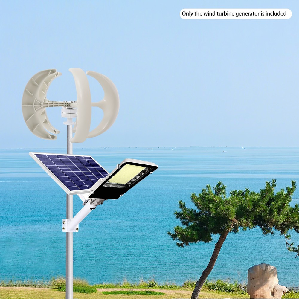 600W 24V Vertical Axis Wind Power Turbine Generator Controller Home Windmill