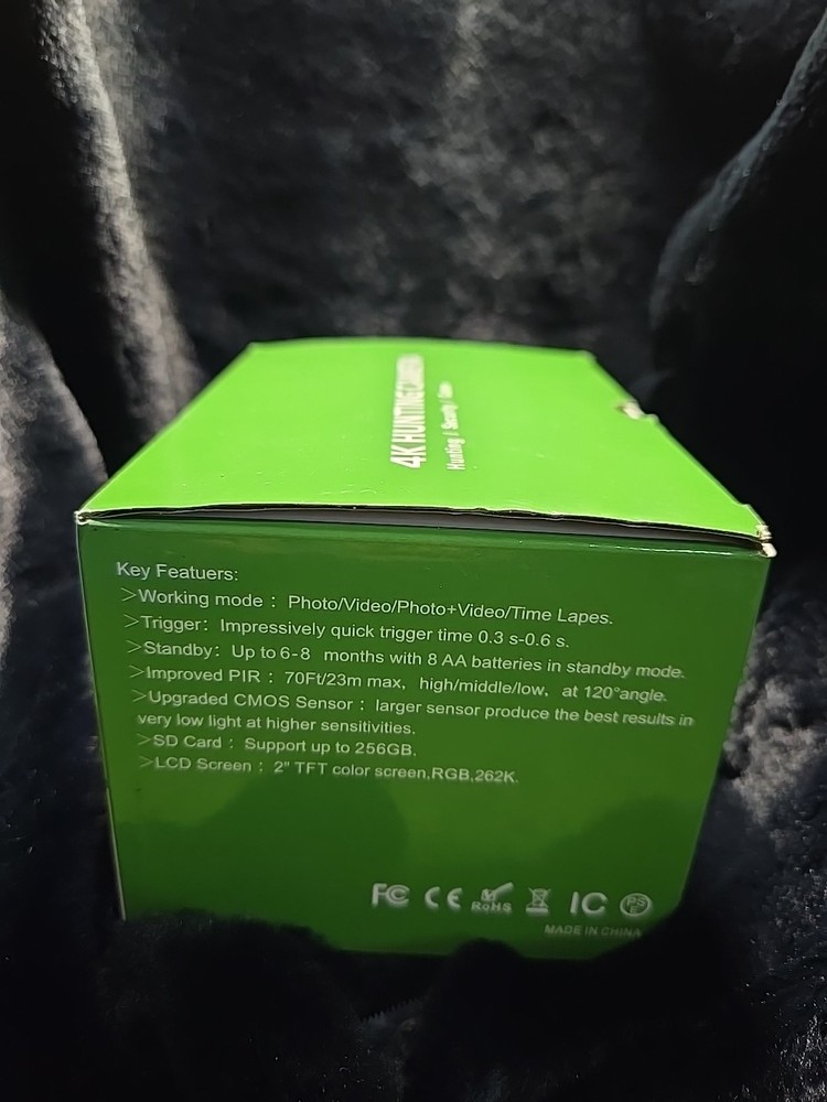 4k Hunting Camera 0.3s Trigger Motion Activated Large Sensor For Low Light