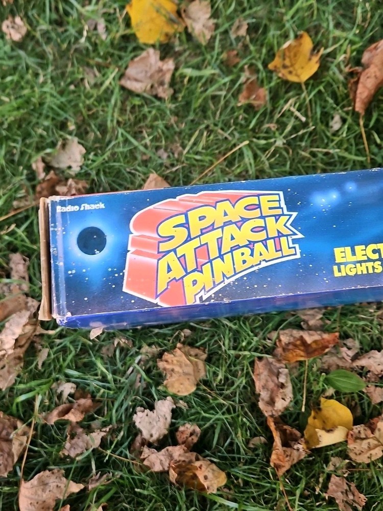 Space Attack 1989 Playtime Products Tabletop Pinball Machine No Score Function