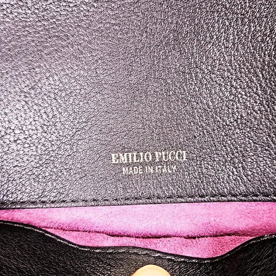 Emilio Pucci Clutch Bag Geometric Pattern 12.2 inches