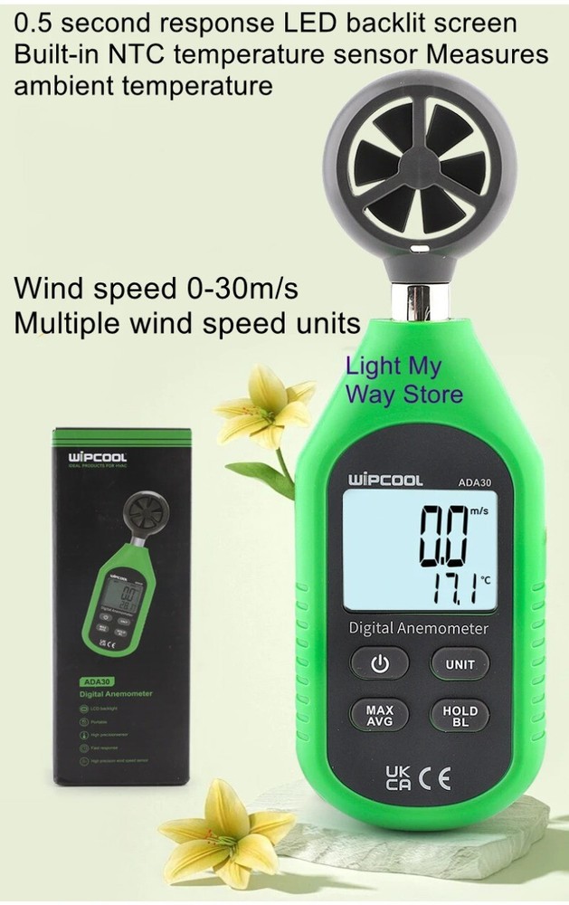 ADA30 Handheld Anemometer Digital Anemometer High Accuracy Anemometer