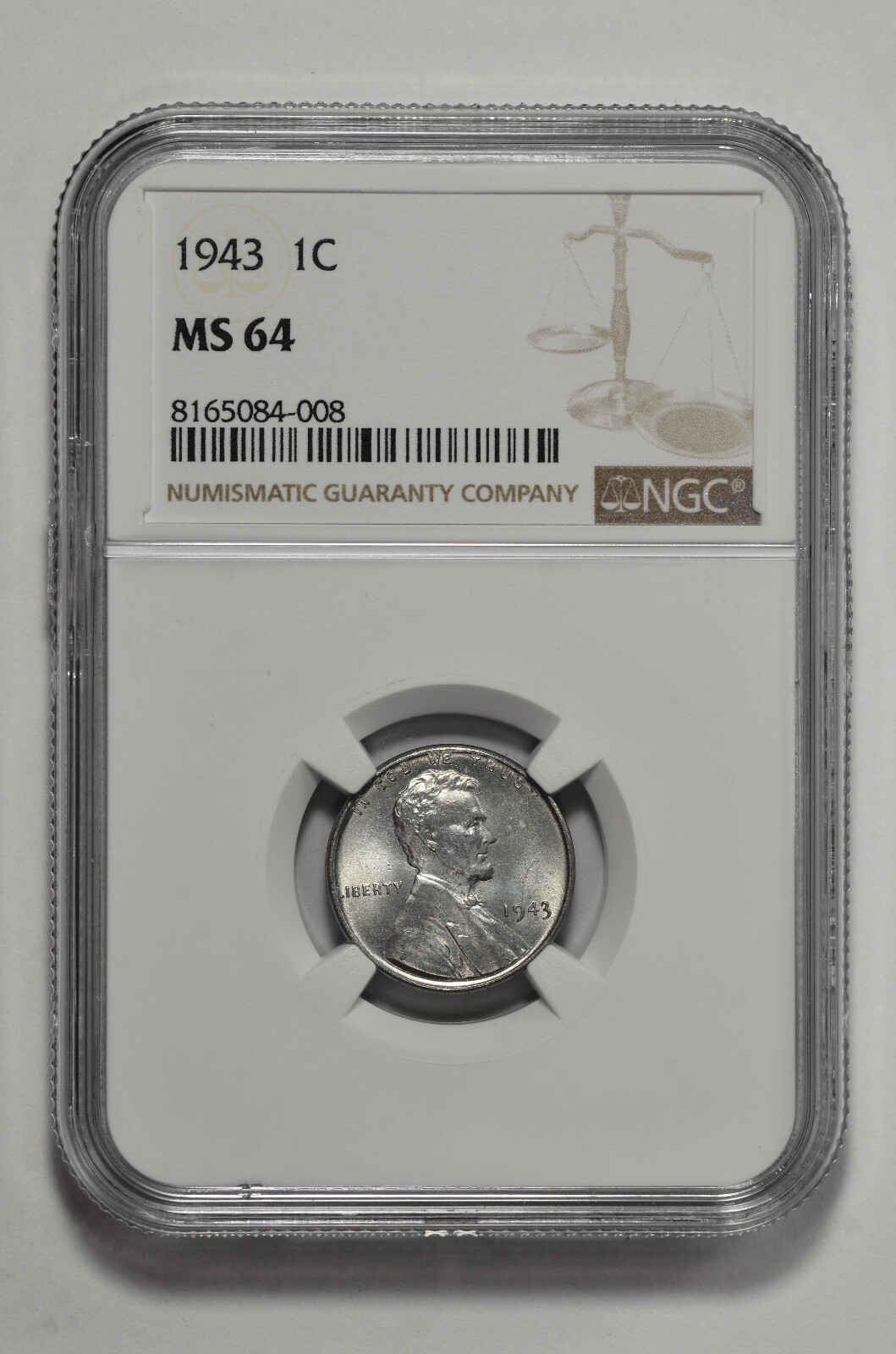 1943 P D S 1c Lincoln Steel Wheat Cent NGC MS 64 Three Coin Lot