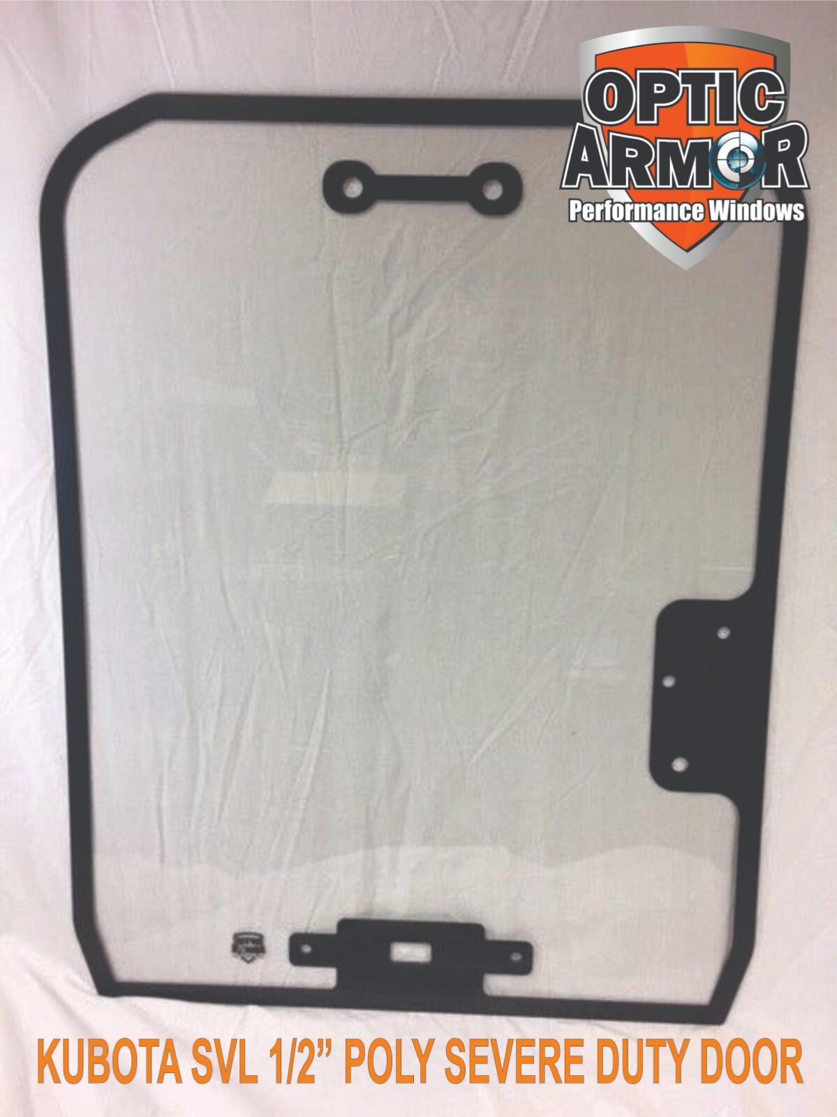 KUBOTA SVL75 90 95 97 TRACK LOADER 1/2" SEVERE DUTY POLY DOOR-OPTIC ARMOR