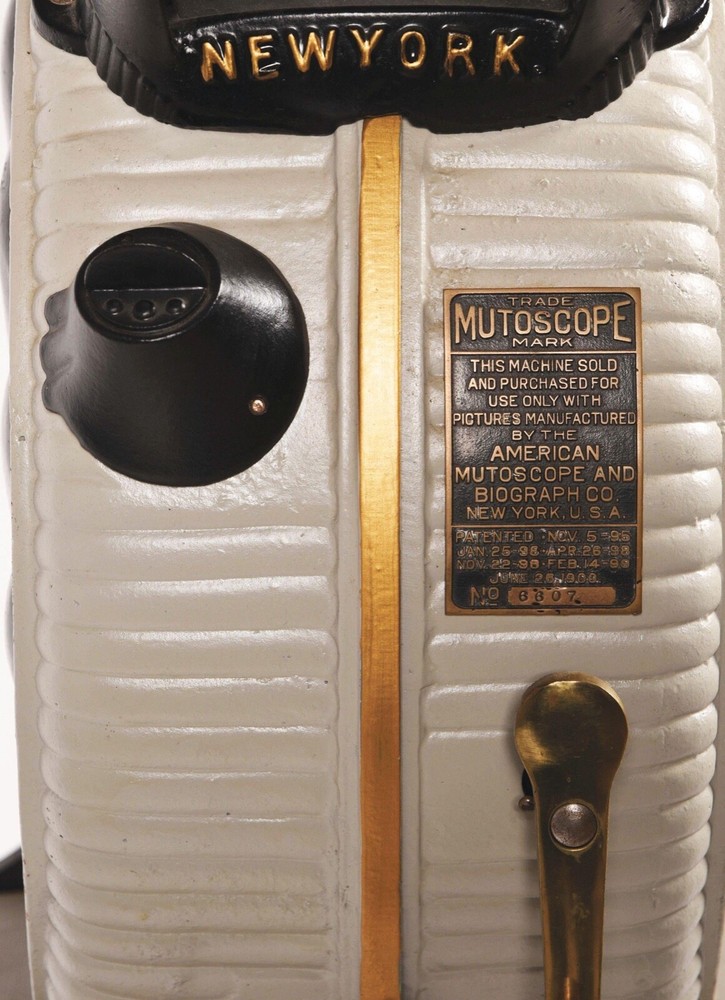 Mutoscope Clamshell Arcade Machine Circa 1898-W.C Fields The. "Pool Sharks"