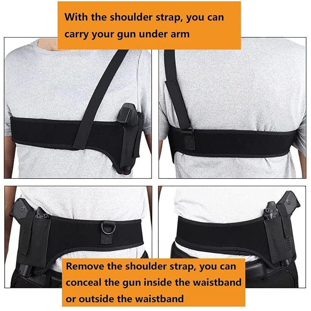 Tactical Concealed Carry Shoulder Waist Pistol Hand Gun Holder Holster Pouch US