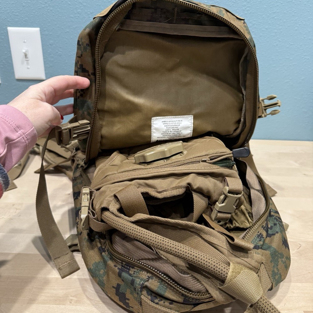 USMC APB03 Arc'teryx Propper Assault Pack With Source Hydration System Pack