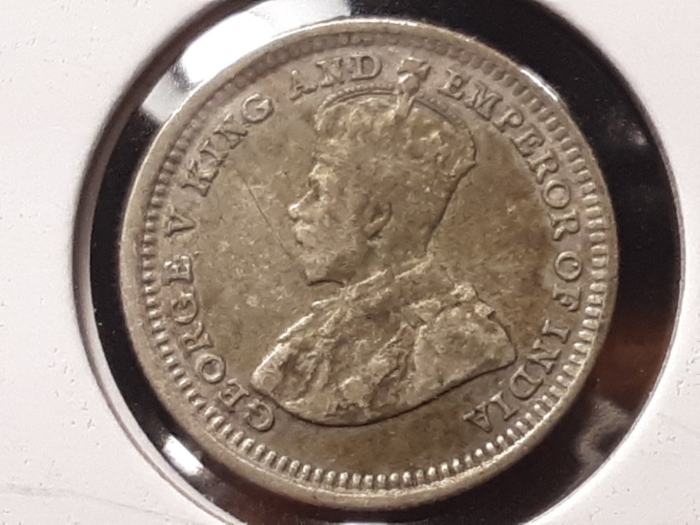 1926 Straits Settlements Silver Five Cents