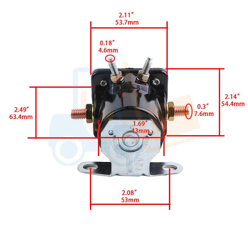 12V Starter Solenoid Relay 311006 For Ford 2000 3000 500 600 700 800 900 Tractor