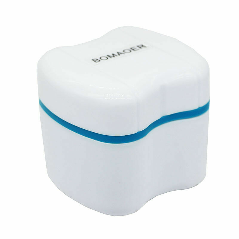 Dental False Tooth Bath Case Rinsing Basket Teether Holder Denture Box Container
