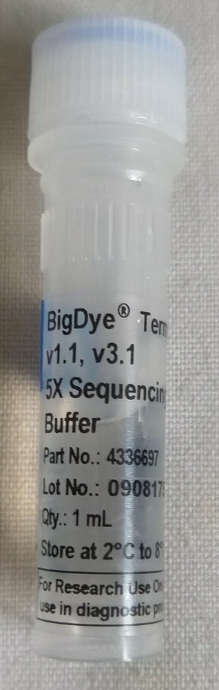 BigDye 4336697 Terminator v1.1 & v3.1 5X Sequencing Buffer Unit Size:1 mL