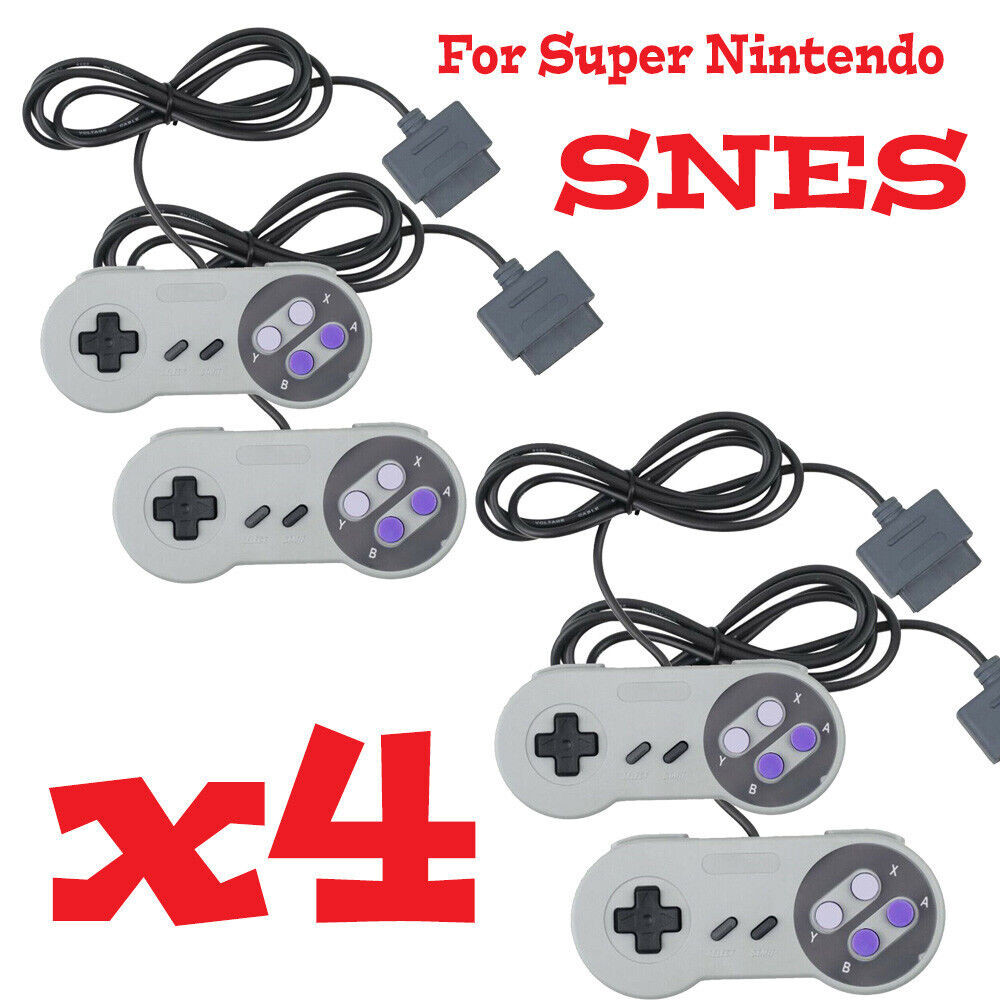4 FOR New Super Nintendo SNES System Console Replacement Controller 6FT SNS-005