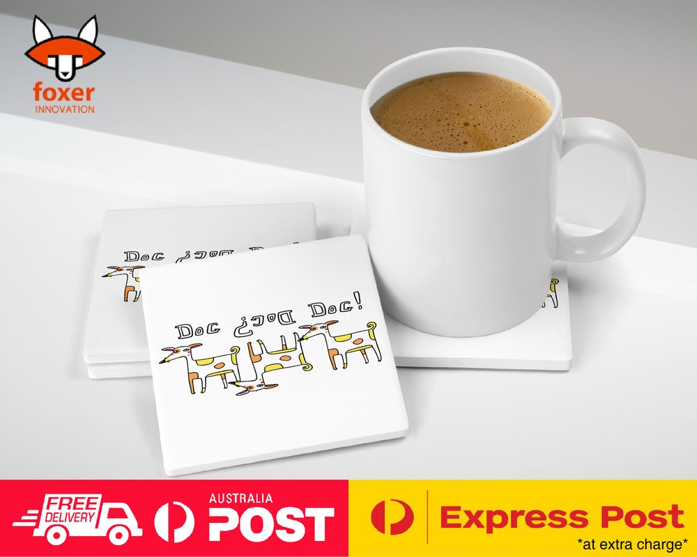 COASTER COFFEE DRINKING MAT|DOG DOG? DOG!