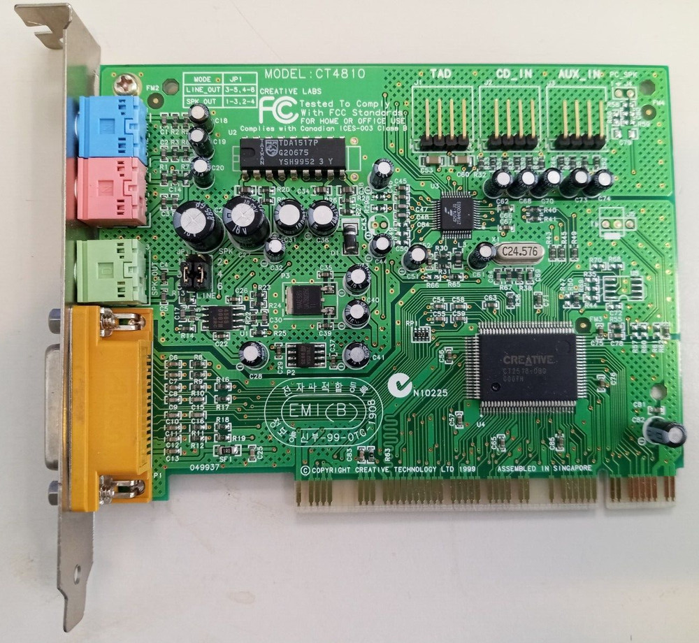 Creative Labs CT4810 Soundblaster  Audio Card