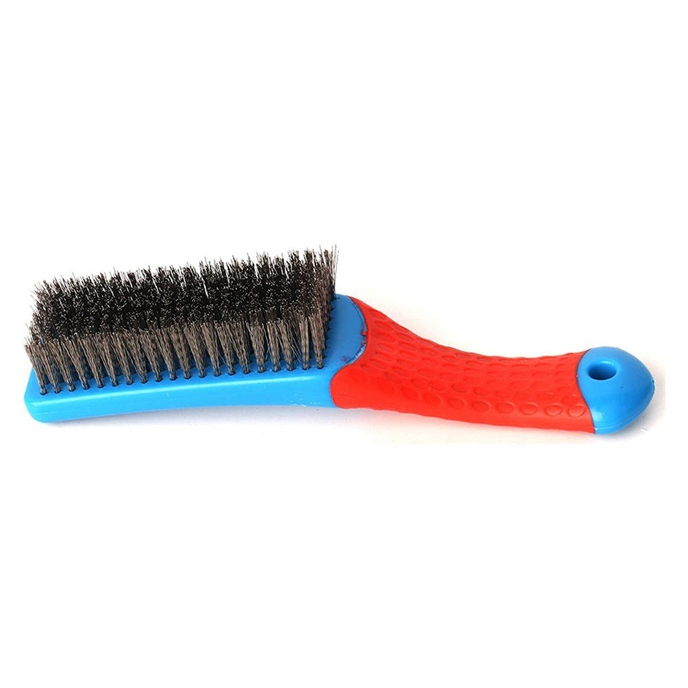 160mm Multipurpose Steel Wire Brush Plastic Handle Rust Removal Kitchen Cleaning