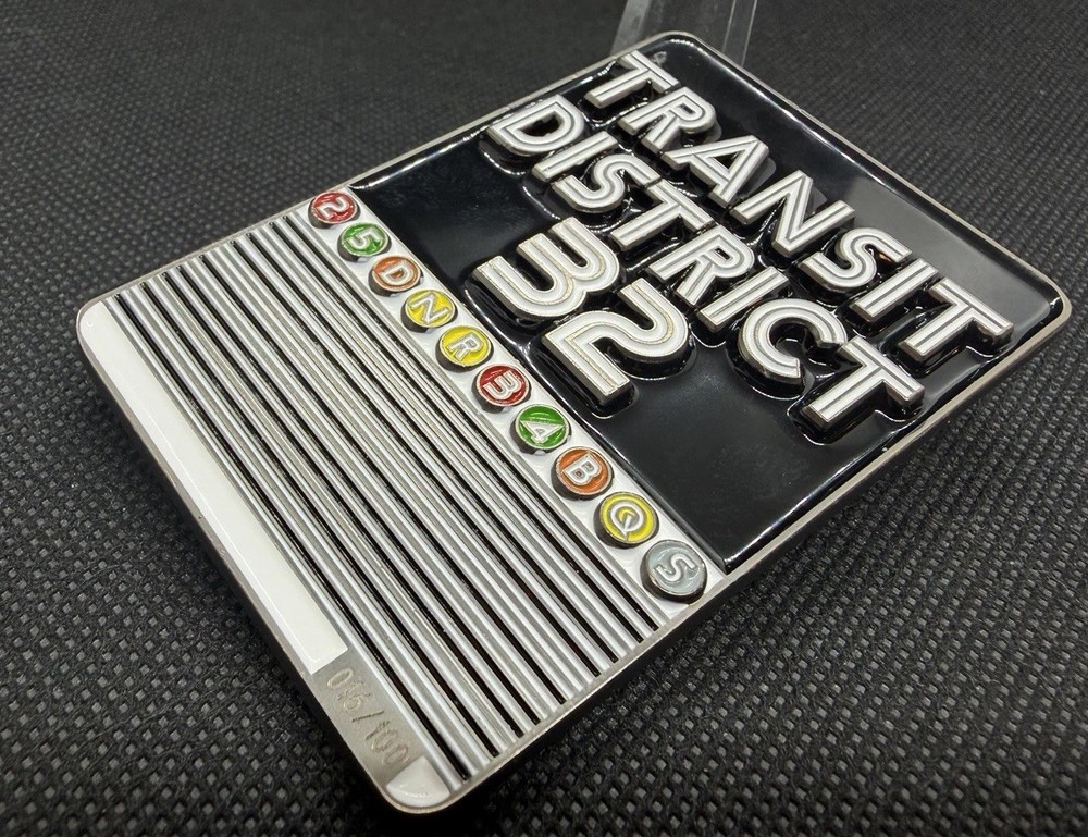 NYPD Transit Bureau District 32 Transit System Ejection Report Challenge Coin