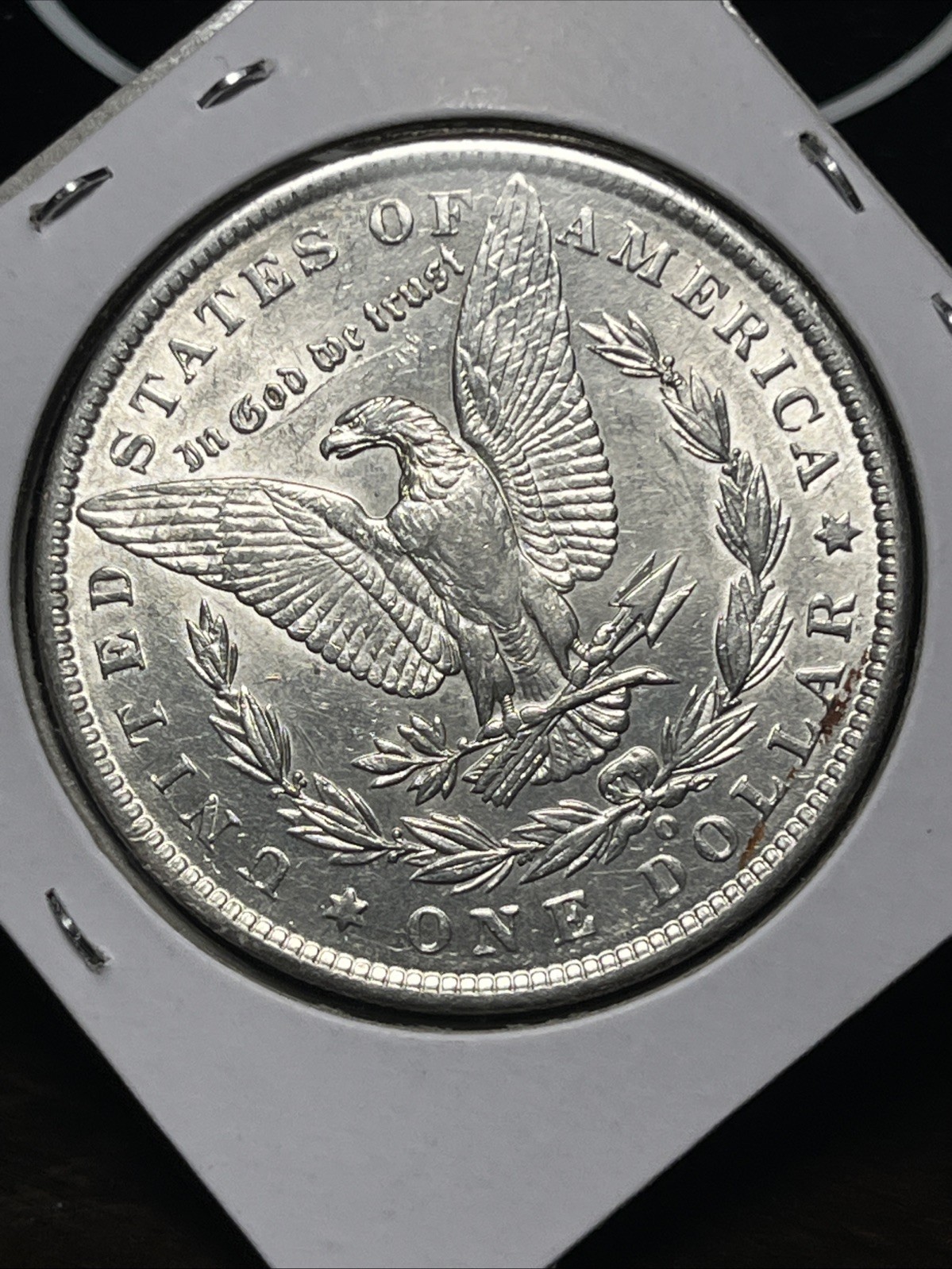 1886-O MORGAN SILVER DOLLAR, AU DETAILS