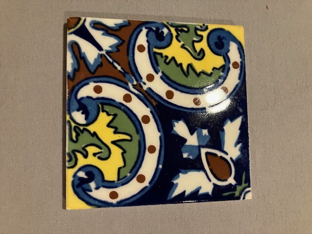 MEXICAN TILE WALL CERAMIC 4 Tiles